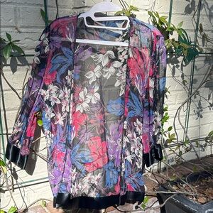 Floral Sheer Women's Tunic